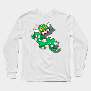 Hodag amidst the fluttering cherry blossoms Long Sleeve T-Shirt